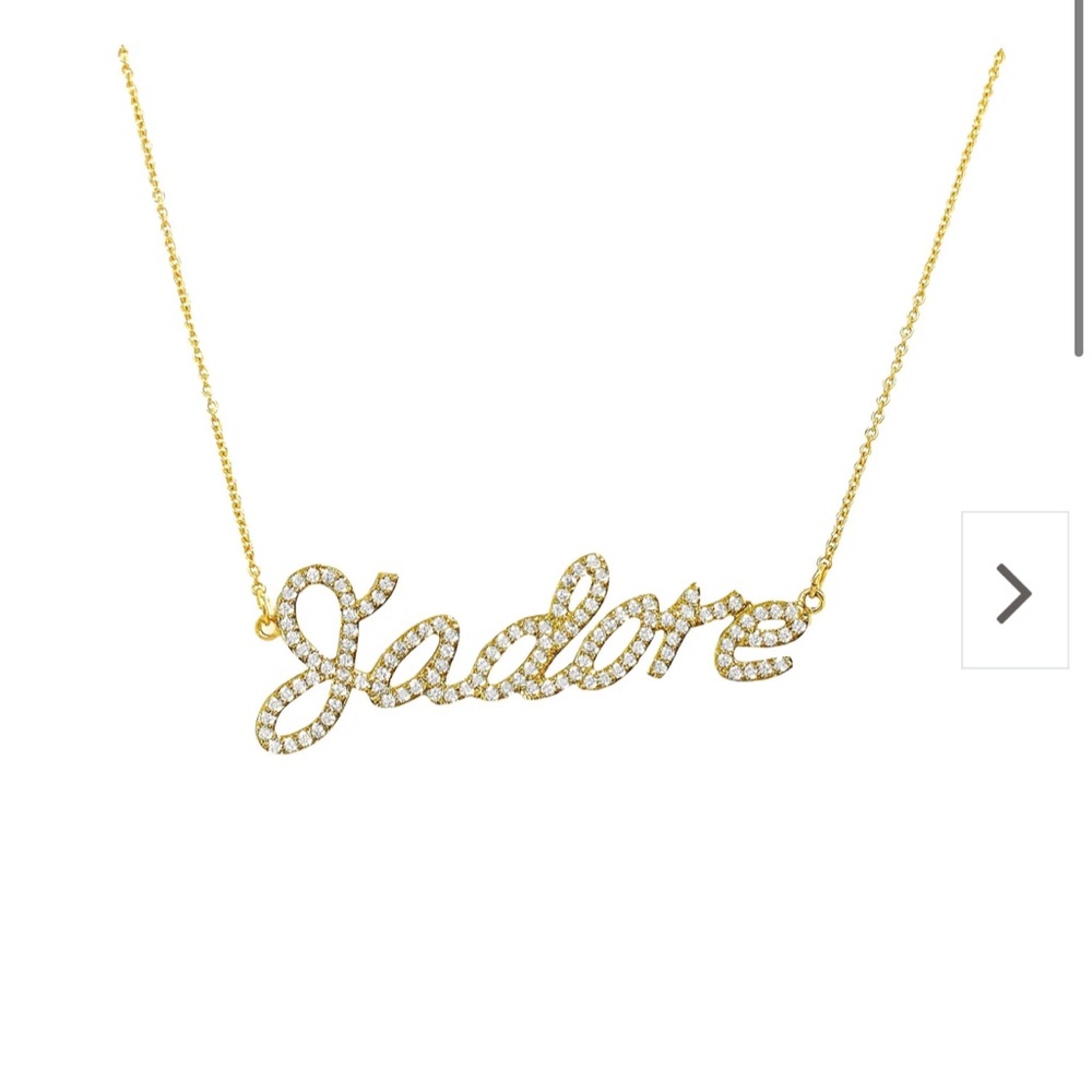 J’Adore Script Necklace Jennifer Miller Jewelry